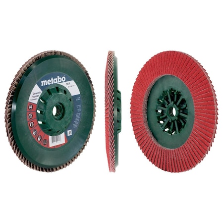 Metabo Flap Disc 6" Ceramic Flapper 40 5/8"-11 T29 Trimmable (PB) 629461000